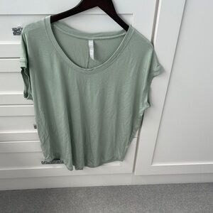 Athleta Sage Green Short Sleeve Tee